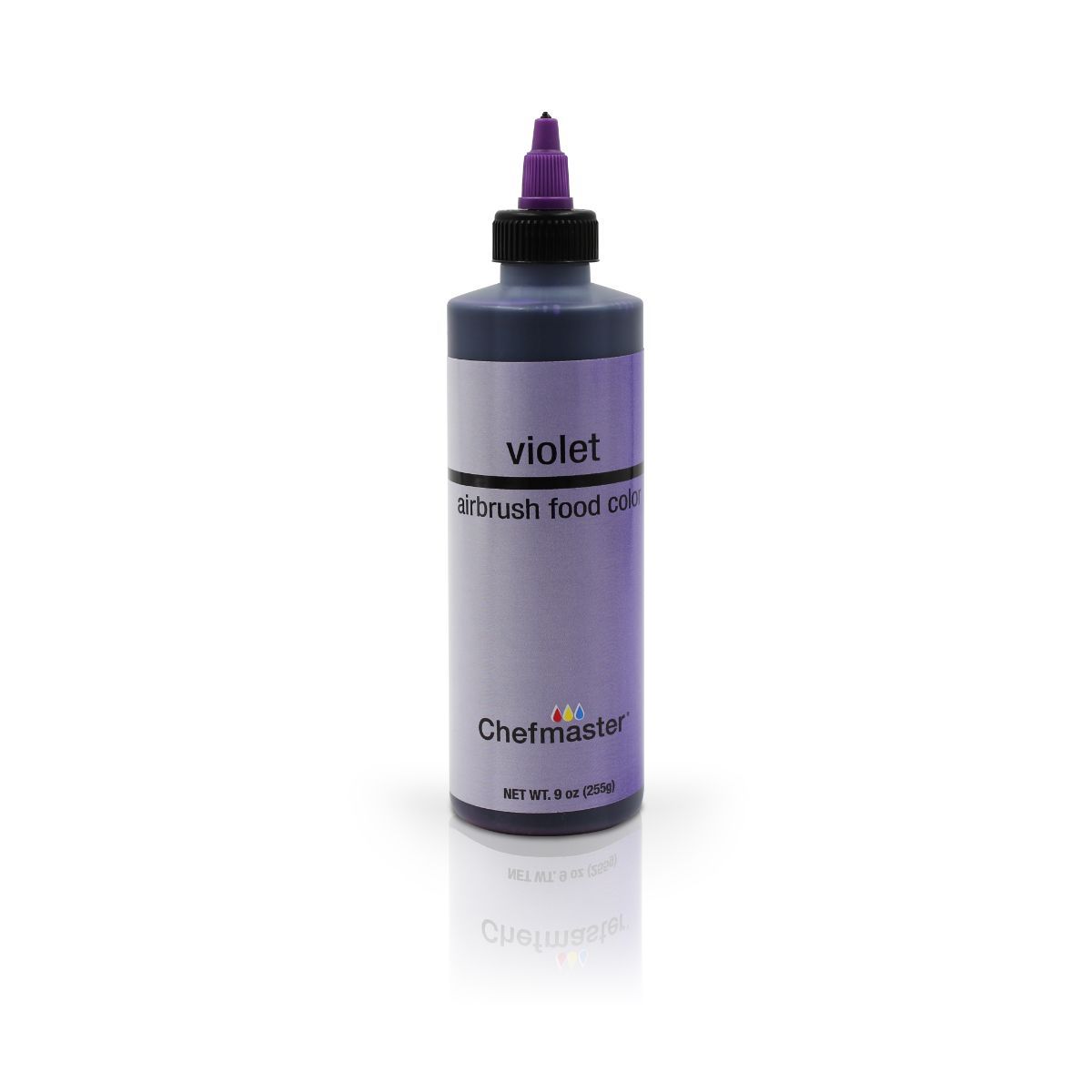 Chefmaster Airbrush Colors 2oz set with vibrant paint bottles for detailed airbrush art and craft projects.