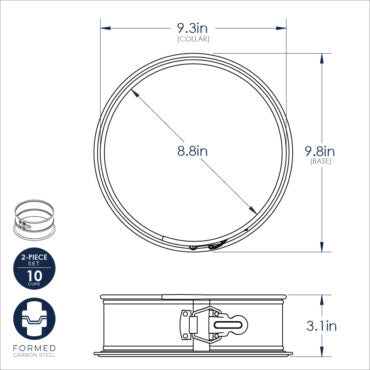 Molde desmontable de 9 pulgadas
