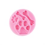 Molde de silicona NY Cake para huesos y patas de perro