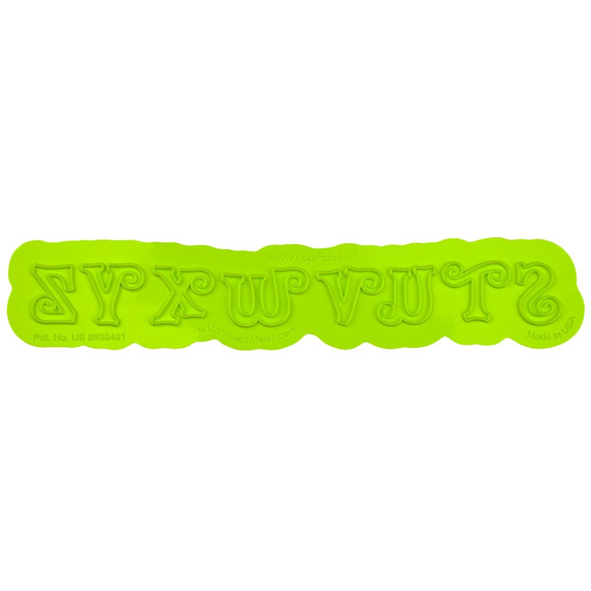 Swirly Uppercase Flexabet™ Mold - Bake Supply Plus