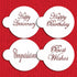 Script Celebration Cake Stencil Top Set