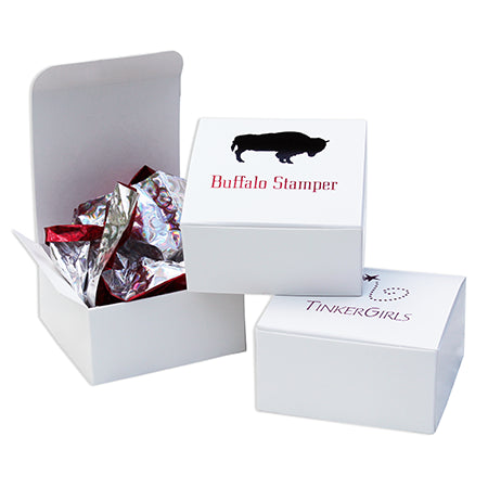 Box #19 - 3 1/2 x 3 1/2 x 1 3/4 White Gift Box
