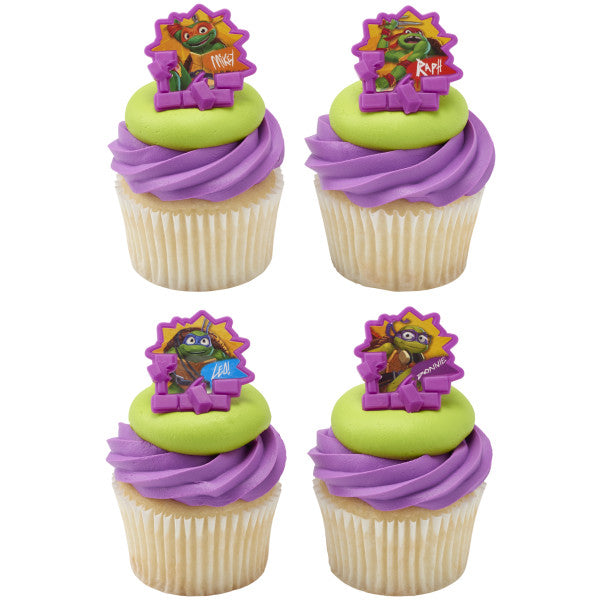 Teenage Mutant Ninja Turtles Cupcake Rings 12ct