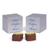 Cajas para trufas de 15S - 2 x 2 x 2 de papel de aluminio plateado - Grandes