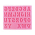 NY Cake Silicone Groovy Letter Alphabet Mold