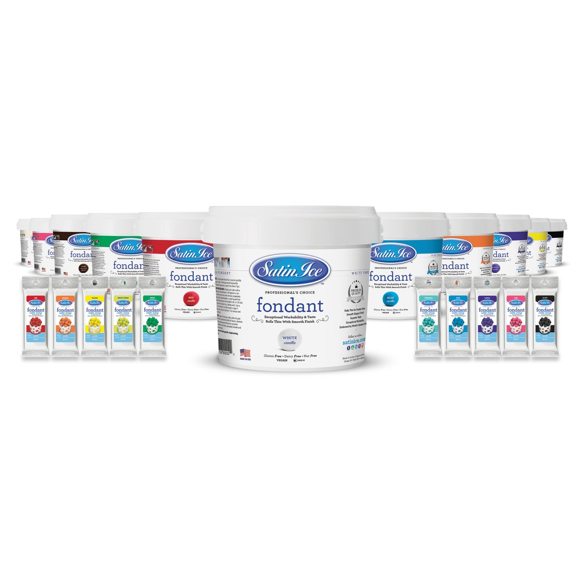Satin Ice Fondant — All Colors & Sizes