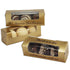 9Gold - Cajas para pelotas de golf de aluminio dorado de 4 7/8 x 1 5/8 x 1 5/8 con ventana