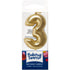 Mini Gold Candle Numerals 0-9