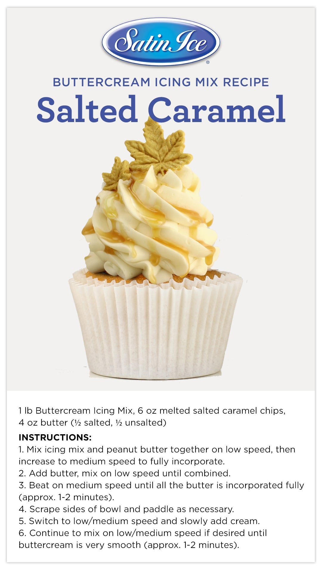 Satin Ice Buttercream Icing Mix 2lb/4lb - Bake Supply Plus