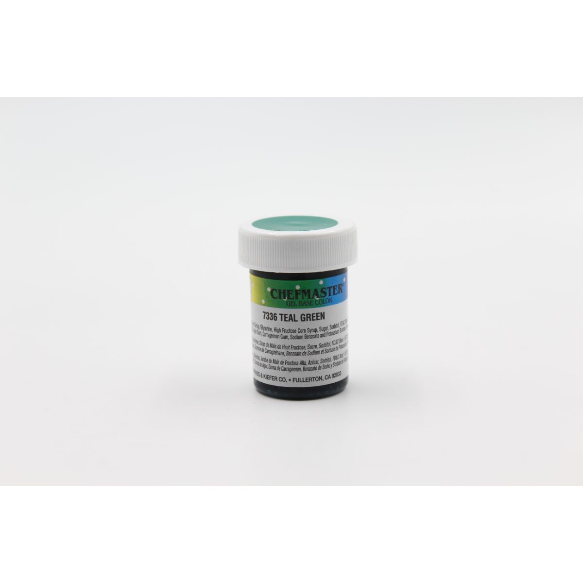 Chefmaster Gel Base Color 1oz in various shades, featuring vibrant gel color swatches and the Chefmaster branding.
