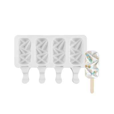 Molde de silicona NY Cake para mini pasteles helados, 4 cavidades