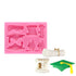 Molde de silicona con temática de graduación de NY Cake