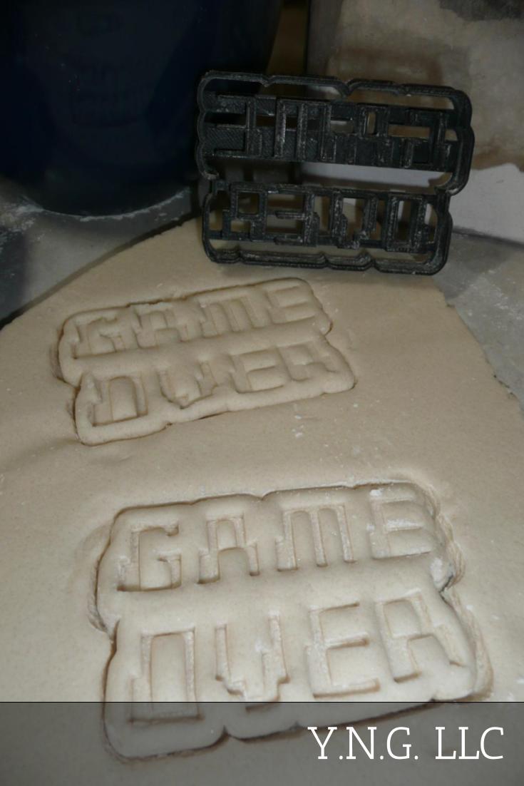 Fondant Cutter Game Over Wedding