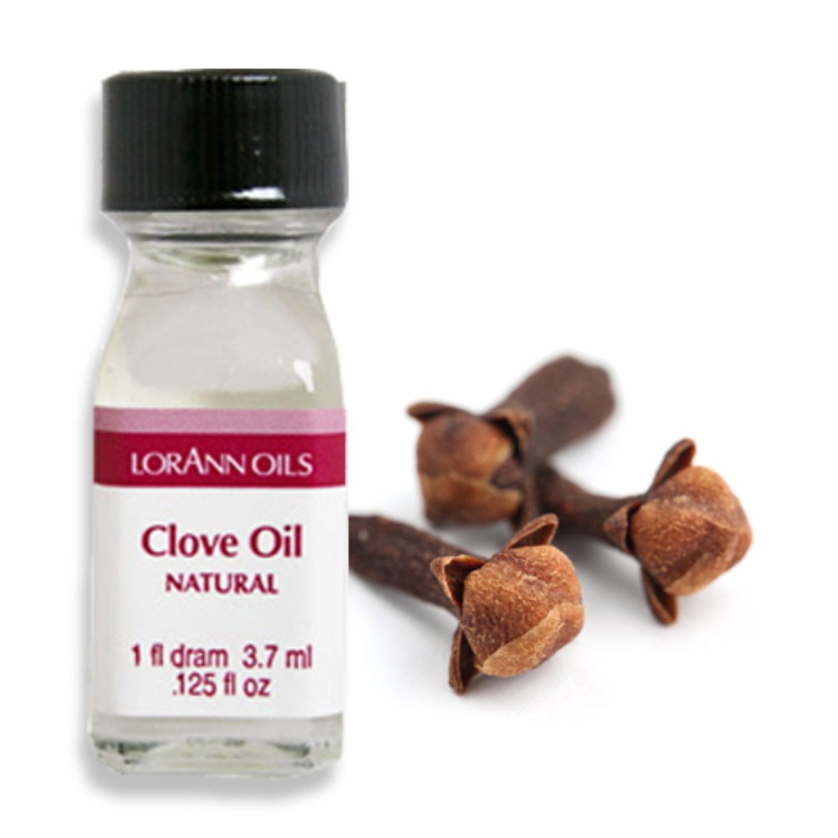 LorAnn Oils Clove Leaf Oil natural flavoring, 1 dram bottle