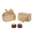 17G - 2 5/8 x 1 1/2 x 1 3/16 Gold Foil Bow Top Favor Boxes Small