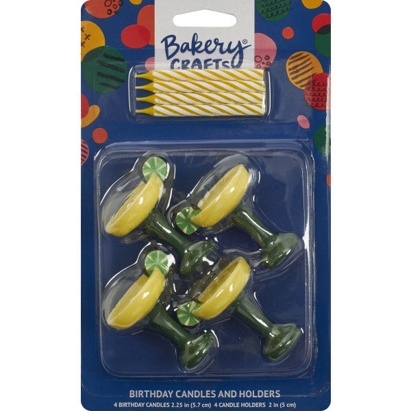Margarita Shaped Candle Holders & Candle