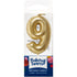 Mini Gold Candle Numerals 0-9