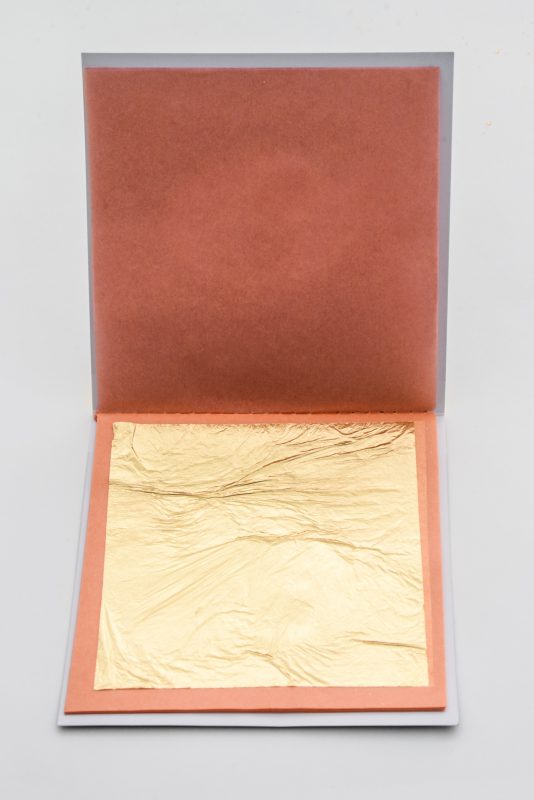 Librillo de papel de oro comestible de 24K, 25 hojas sueltas