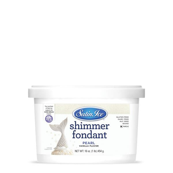 Satin Ice Pearl Shimmer Fondant — 4oz or 1lb