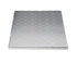 Silver square cake drum from Whalen Packaging, various sizes, sturdy support for cakes with a clean, shiny surface.