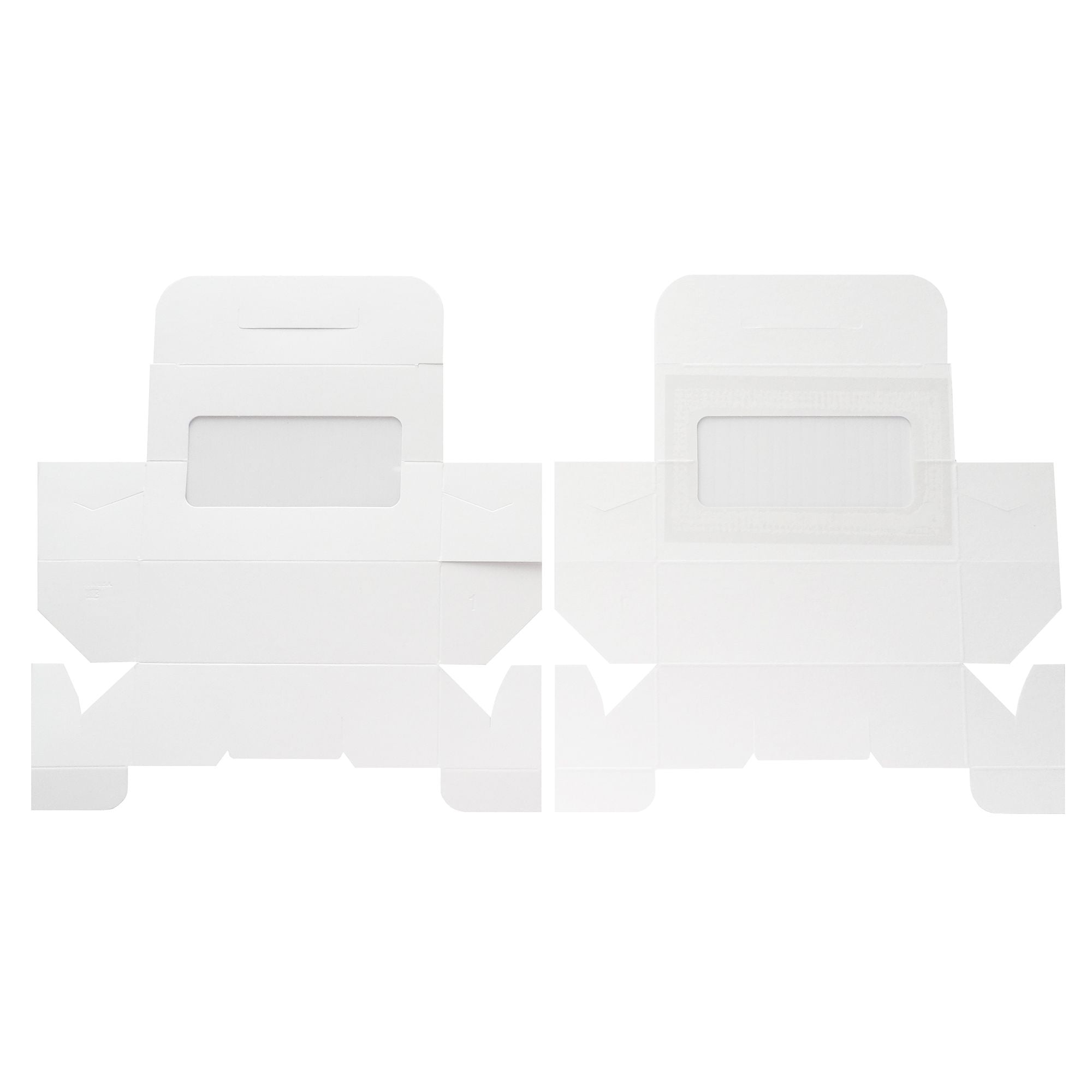9W - Caja blanca con ventana para pelota de golf de 4 7/8 x 1 5/8 x 1 5/8