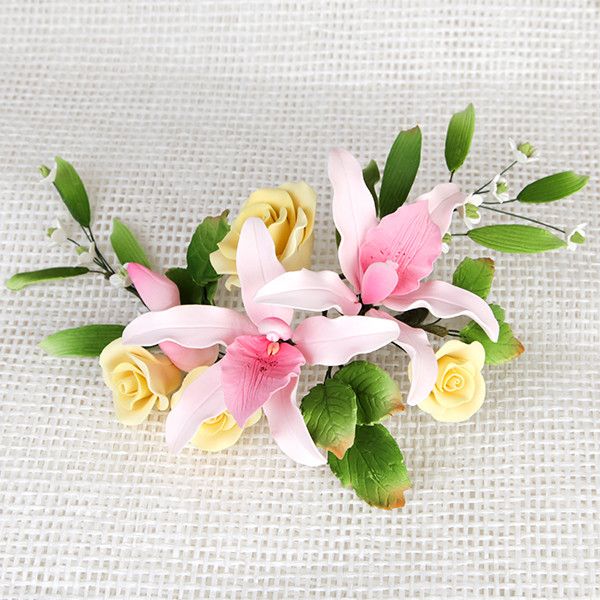 Ramo de Rosas y Orquídeas Miltonia Boquete Rosa #10