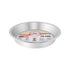 Fat Daddio's Pie Pan in various sizes, showing a durable metal construction with a smooth edge for even baking.