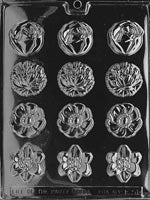 Round Flower 4 Designs Mints F051