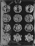 Round Flower 4 Designs Mints F051