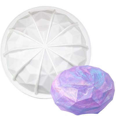 NY Cake Silicone Large Gem Hemisphere