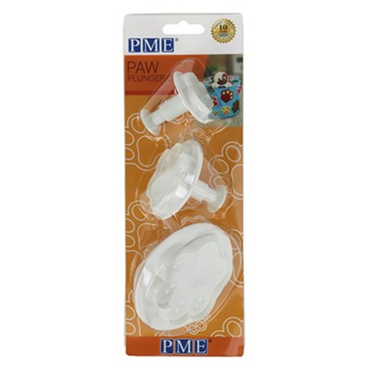 PME Cortador Émbolo Huella de Pata Set de 3