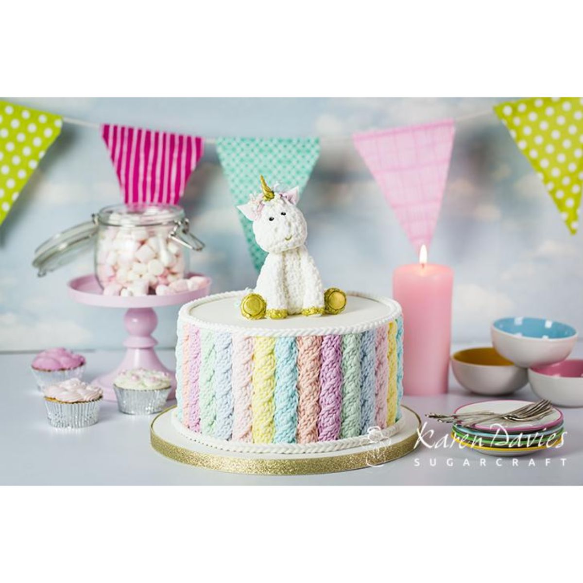 Karen Davies Rustic Cable Knit Mold