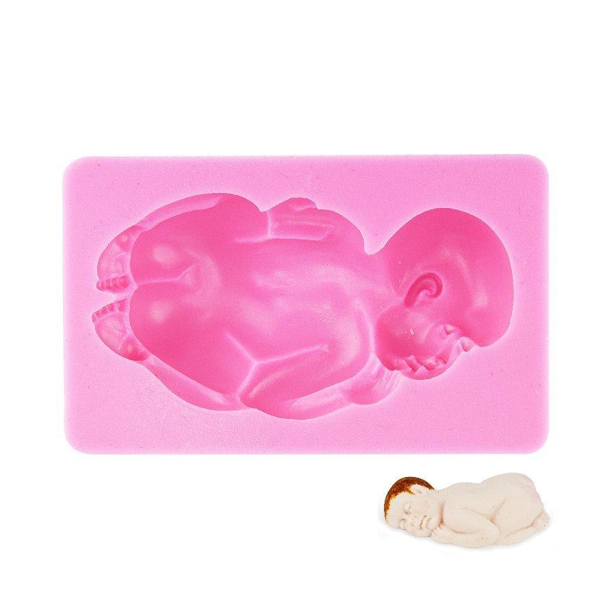 Large Sleeping Baby Silicone Mold - Bake Supply Plus