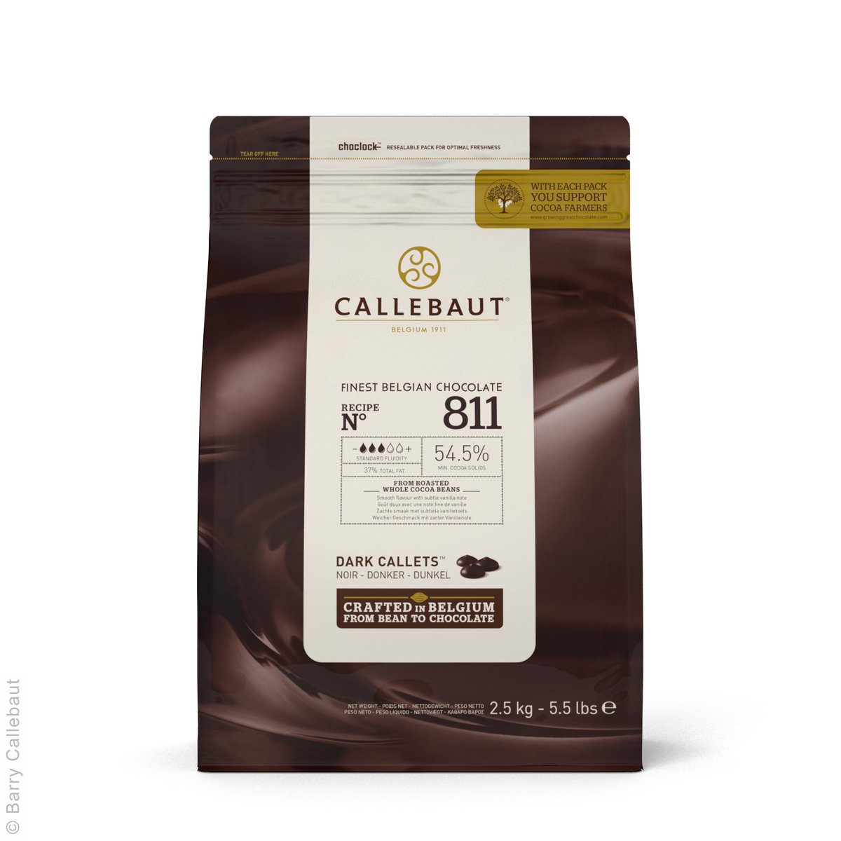 Callebaut Dark Chocolate N° 811 Callets