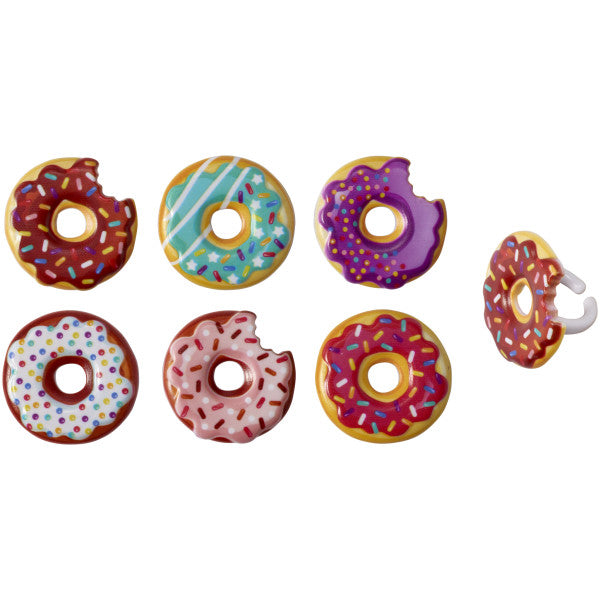 Doughnut Cupcake Rings 12ct