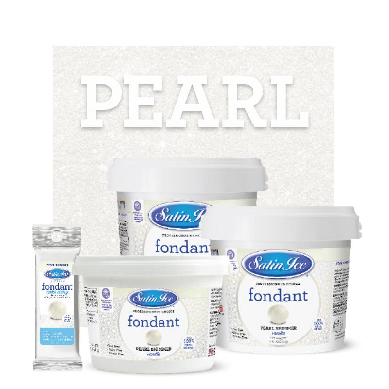 Satin Ice Pearl Shimmer Fondant — 4oz or 1lb - Bake Supply Plus