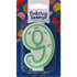 Green Sprinkle Candle Numerals 0-9