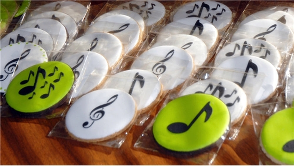 Musical Notes Cookie Stencil
