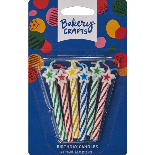 Velas con forma de estrella en espiral