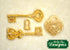 Llaves y relicario decorativos Katy Sue