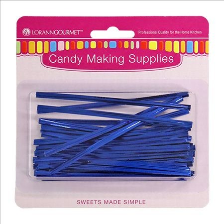 Blue Twist Ties