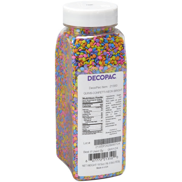 Confeti neón brillante Decopac