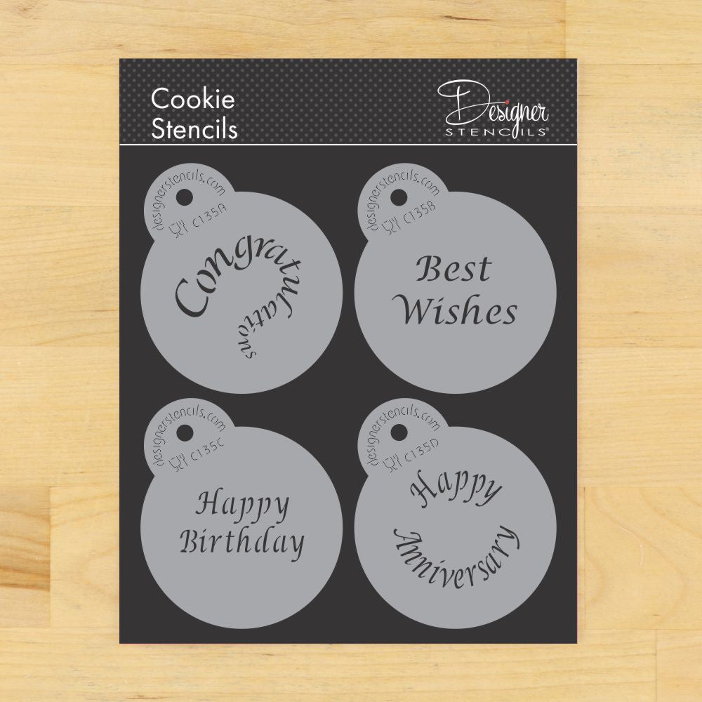 Special Occasions Cookie Stencil - Bake Supply Plus