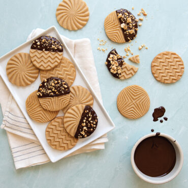 Nordic Ware Geo Cast Cookie Stamps 3pk