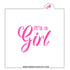 It's A Girl Cookie Stencil/Cutter