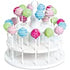 Wilton Pops Decorating Stand displaying colorful cake pops on a treat display stand for celebration or party use.