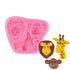 Molde de silicona para pasteles con temática de animales de 3 cavidades NY Cake