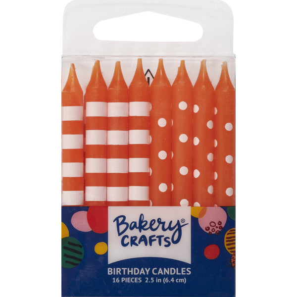 Velas con Patrón de Rayas y Puntos - Todos los Colores