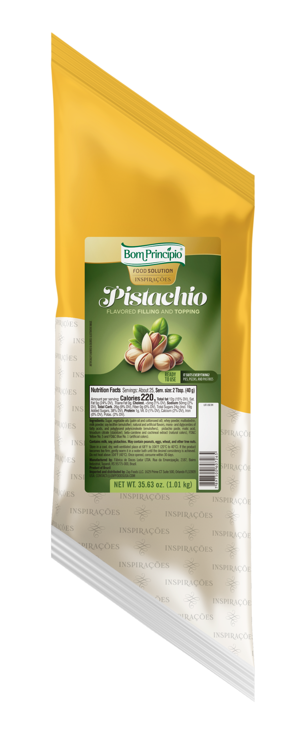 Pistachio Favored Filling & Topping Bom Principio