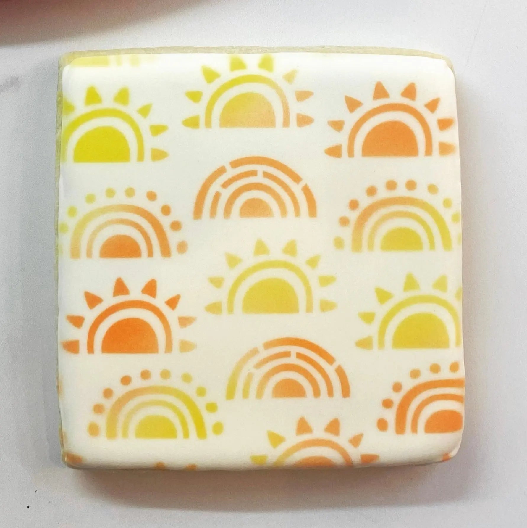 Plantilla para galletas de sol bohemio